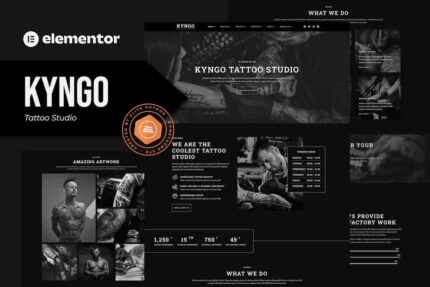 Kyngo – Template Kit de estúdio de tatuagem Elementor