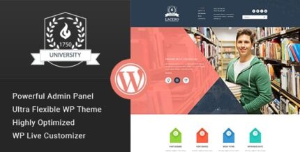 Lacero – Tema WordPress para Educação e Universidade
