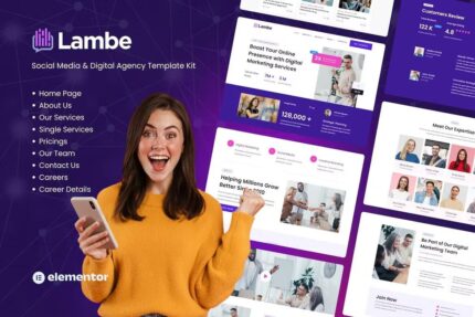 Lambe – Digital Marketing Agency Elementor Template Kits