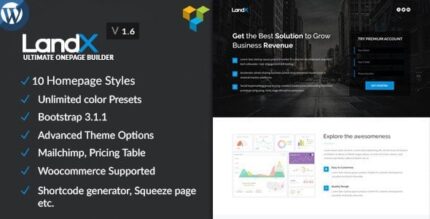 LandX – Página de destino do Wordpress multiuso