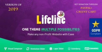 Lifeline – Tema WordPress para ONG, angariação de fundos e caridade