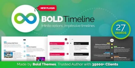 Linha do tempo em negrito – plug-in de linha do tempo do WordPress