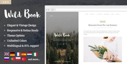 Livro Selvagem – Tema de blog WordPress vintage e elegante