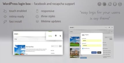 Login lightbox wordpress – login / registro fácil com suporte para facebook, buddypress e recapcha