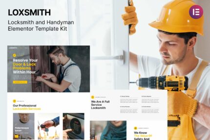 Loxsmith – Kit de modelos do Elementor de serviços de chave e serralheiro
