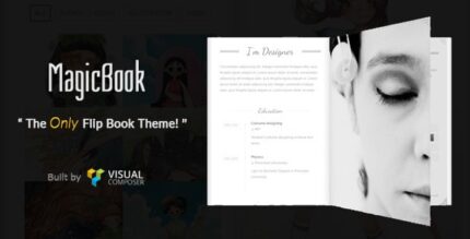 MagicBook – Um tema 3D Flip Book WordPress