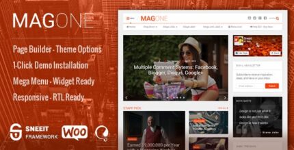 MagOne – Tema responsivo de revista e notícias WordPress