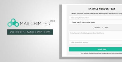 MailChimper PRO – Plugin de Formulário de Inscrição para WordPress MailChimp