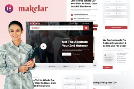 Makelar – Template Kit Elementor de serviços de inspeção Autocar
