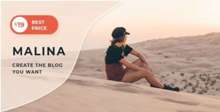 Malina – Tema de blog pessoal do WordPress