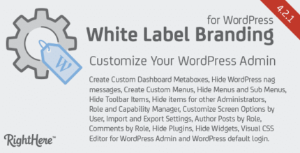 Marca de etiqueta branca para WordPress