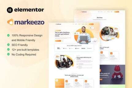 Markeezo – Template Kit Elementor para agência de SEO e marketing digital