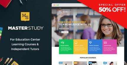 Masterstudy – Education WordPress Theme for Learning, Training Education Center
