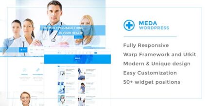 Meda -Tema WordPress Responsivo para Saúde e Medicina para Hospitais, Médicos, Clínicas e Blogs