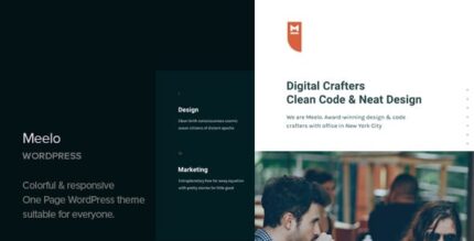 Meelo – Tema WordPress Corporativo de Uma Página