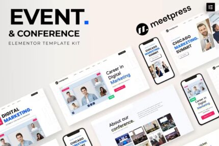 Meetpress – Template Kit de elementos para eventos e conferências