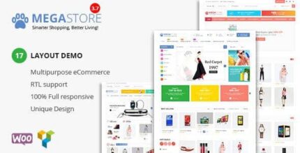 Mega Marketplace Store RTL responsivo Tema WordPress WooCommerce