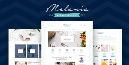 Melânia | Blog feito à mão e loja de artesanato Tema artístico WordPress