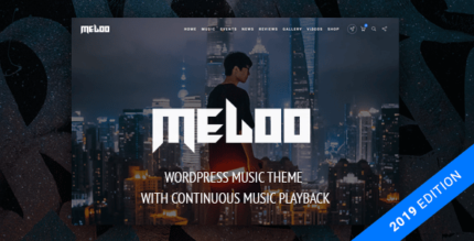 Meloo – Tema de música para WordPress