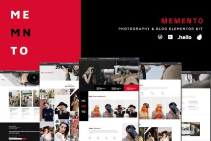 Memento – Template Kit Elementor para fotografia e blog