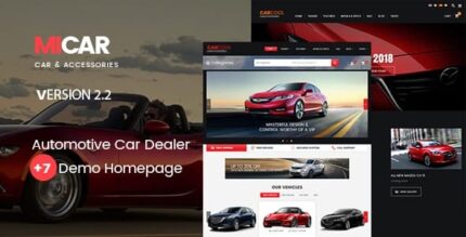 Micar – Auto Dealer RTL WooCommerce WordPress para tema de carro e moto