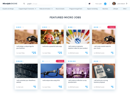 MicrojobEngine – Tema WordPress do Service Marketplace + Addons