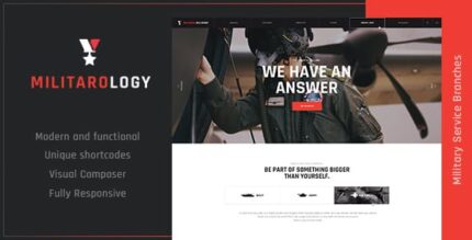 Militarology – Serviço Militar e Veteranos do Exército Tema WordPress do Exército