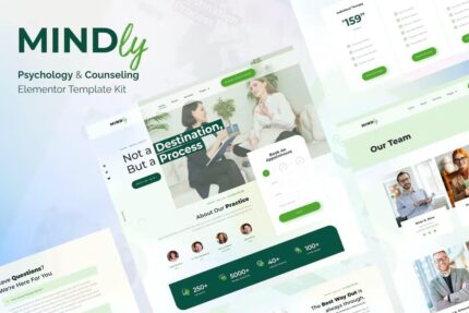Mindly – Template Kit elementor de psicologia, terapia e aconselhamento
