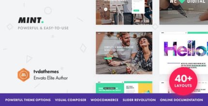 Mint – Tema WordPress multifuncional criativo