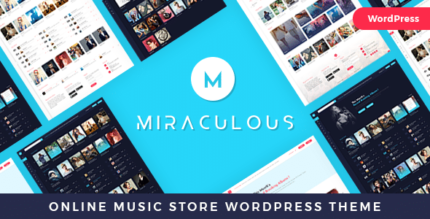 Miraculous – Tema WordPress de Multi Vendor Online Music Store