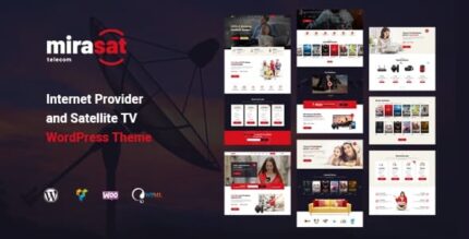 Mirasat – Provedor de Internet e Tema WordPress de TV por satélite