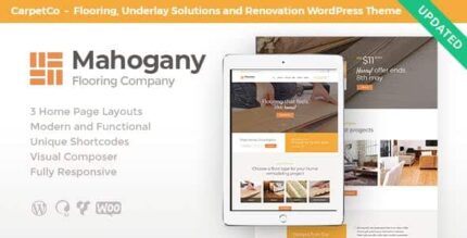 Mogno | Tema WordPress de empresa de carpintaria e pisos