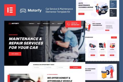 Motorfy – Template Kit Elementor para manutenção e manutenção de automóveis