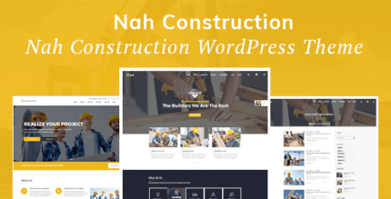 Nah Construção, Tema WordPress de Negócios de Construção