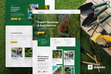 Naturn – Template Kit Elementor de Paisagem e Jardinagem