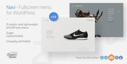 Navi: Menu WordPress em tela cheia