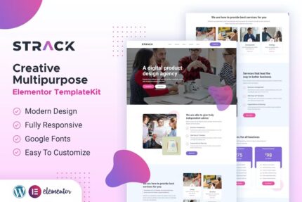Negócios multiuso STRACK | Elementor Template Kit