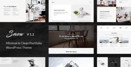 Neve | Tema de portfólio WordPress mínimo e limpo