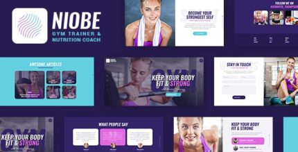 Niobe | Tema WordPress de um instrutor de ginástica e treinador de nutrição