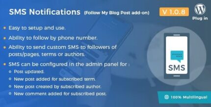 Notificações por SMS – complemento Seguir minha postagem no blog