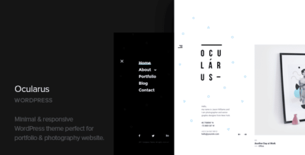 Ocularus – Tema WordPress de Fotografia Mínima