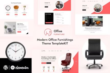 Offixe – Kit de modelo Elementor para móveis
