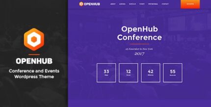 OpenHub – Um tema elegante para eventos e conferências