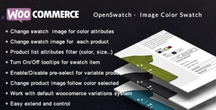 Openswatch – amostra de imagem de variações do Woocommerce