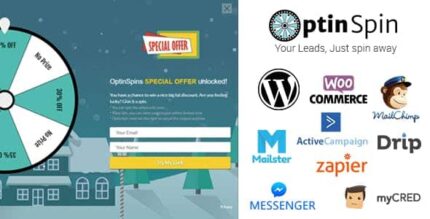 OptinSpin – Fortune Wheel integrado com cupons WordPress, WooCommerce e Easy Digital Downloads