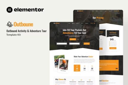 Outbone – Template Kit Elementor do Outbond Activity e Adventure Tour