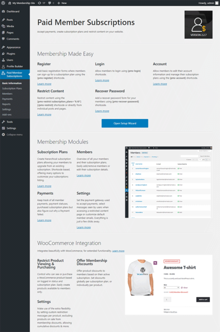 Paid Member Subscriptions PRO Version – Todos os Addons