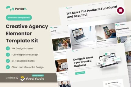 PanDAV – Template Kit Elementor para Agência criativas