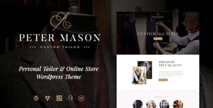 Pedro Mason | Tema WordPress de alfaiataria e loja de roupas personalizadas