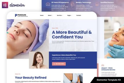 Penguin – Template Kit Elementor para Cirurgia Plástica